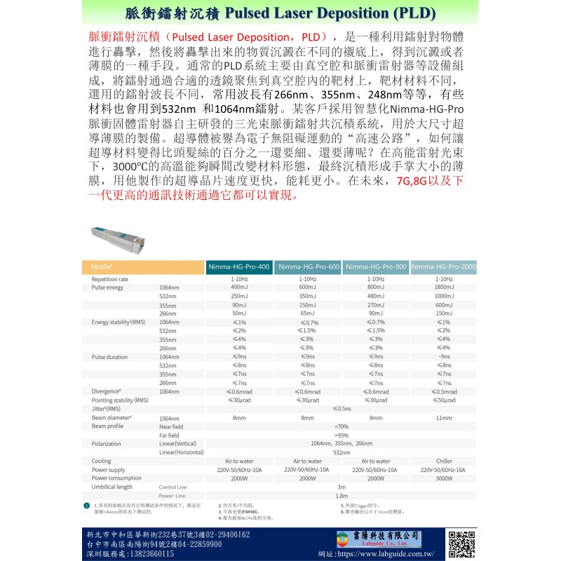 脈衝鐳射沉積 Pulsed Laser Deposition (PLD)